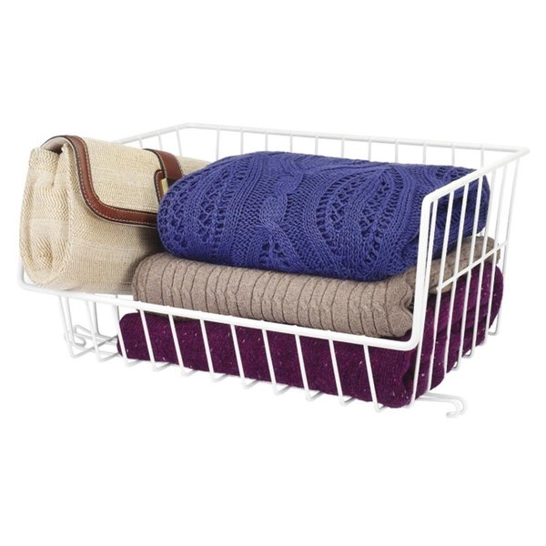 Fine-Line Wire Stackable Basket, White<BR> FI2595869